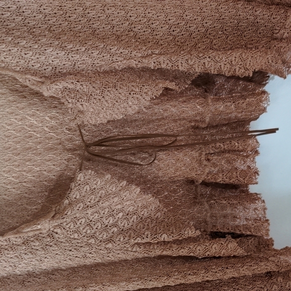 Ombre knit ruffle tie front cardigan - Picture 5 of 9